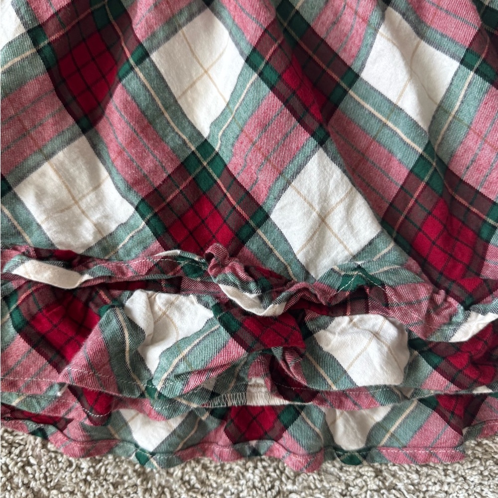 Gymboree Toddler Girl Holiday Plaid Ruffle Dress Long sleeve – Size 5T - Picture 4 of 8